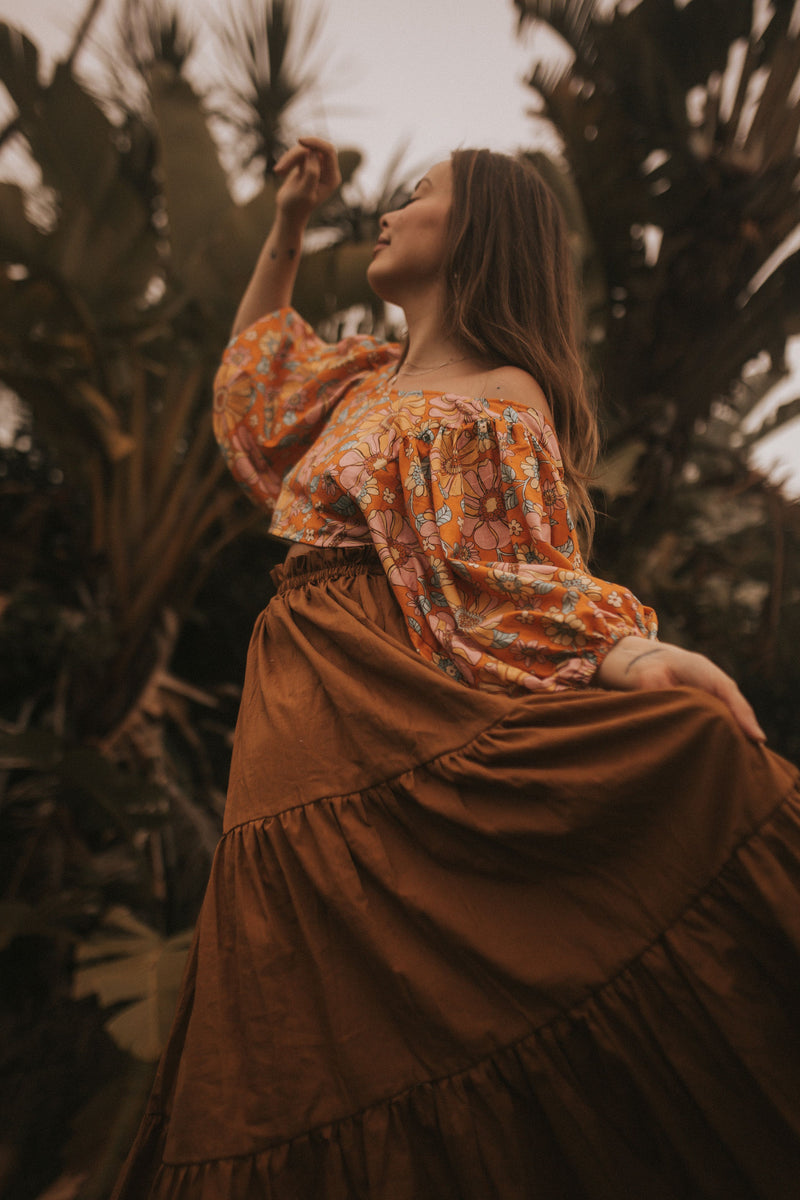 Orange skirt in mamma mia outlet 2