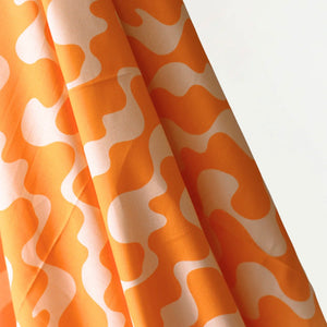 Fabric : Cotton orange creamsicle