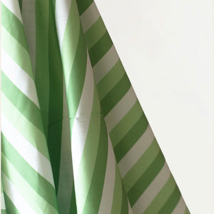 Fabric : Cotton in green apple stripe