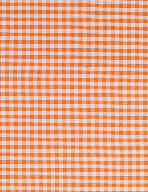 Fabric: Gingham Cotton in Clementine