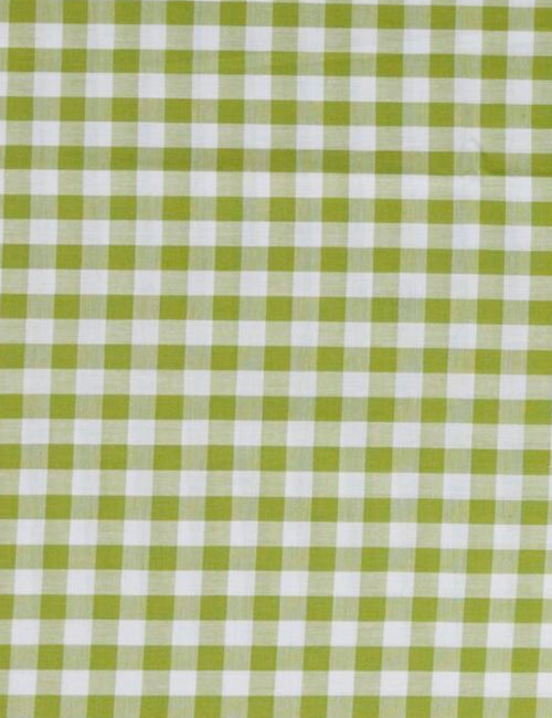 Fabric: Gingham Cotton in Celery